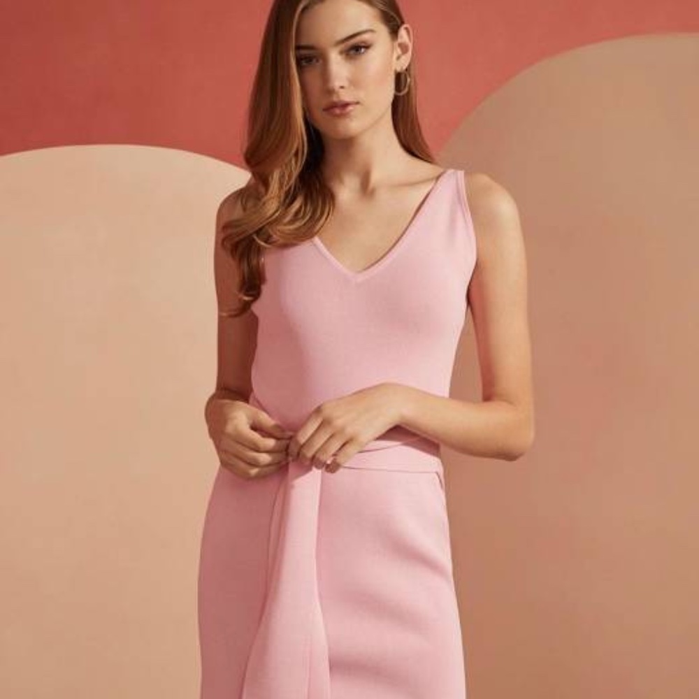 GUESS Pink Midi Dress